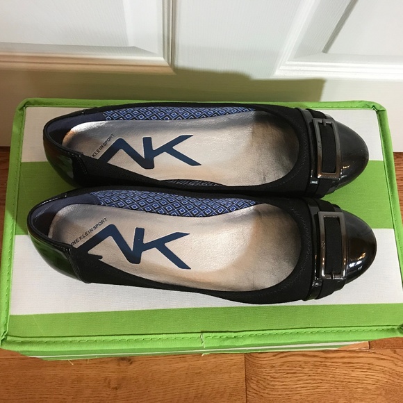 Anne Klein Other - Anne Klein Sport Flats Black Buckle Size 8 1/2